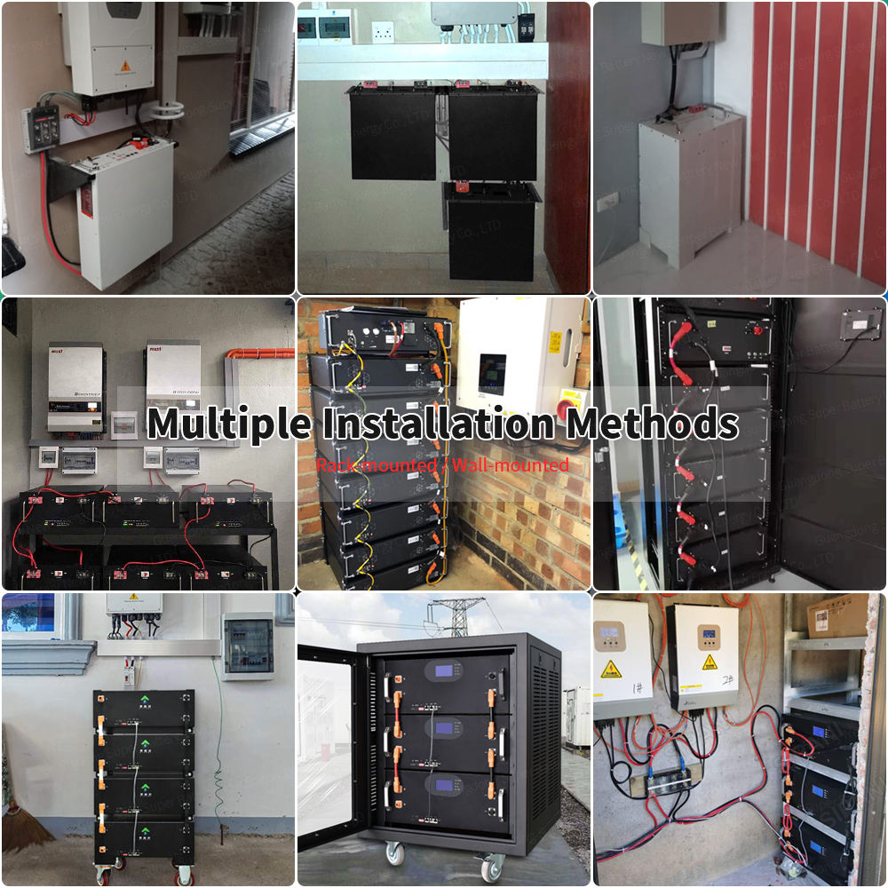 OEM ODM 5kwh 7kwh 9,6kwh 10,24kwh Solar Lifepo4 Batterie 48v 100ah Lithiumbatterie 10kwh